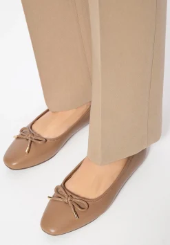 Baleriny z miękkiej ekoskóry beżowe>WITTCHEN Fashion