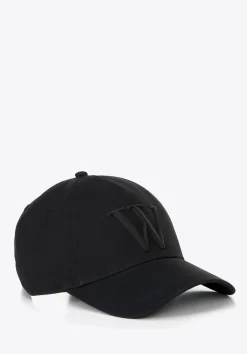 Bawełniana czapka z daszkiem unisex czarna>WITTCHEN Hot