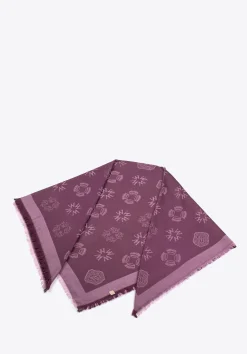 Chusta damska z bambusem tkany w monogram fioletowa>WITTCHEN Hot