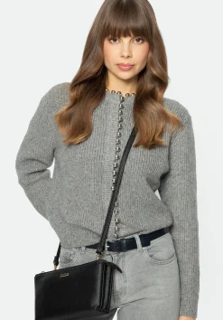 Crossbody z ekoskóry dwukomorowa czarno - złota>WITTCHEN New