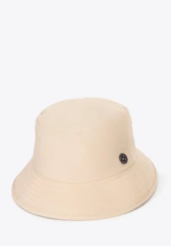 Czapka typu bucket z nylonu beżowa><noscript><img width=