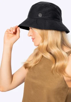 Czapka typu bucket z nylonu czarna><noscript><img width=