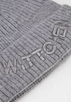 Czapka zimowa z haftowanym logo szara><noscript><img width=