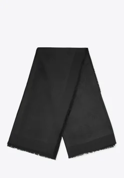 Damska chusta z bambusem w monogram czarna>WITTCHEN Hot