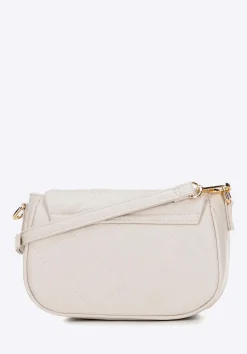 Damska crossbody z ekoskóry w przeszycia kremowa>WITTCHEN Hot