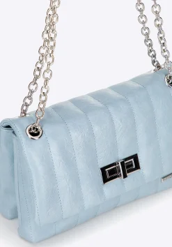 Damska crossbody z ekoskóry dwukomorowa mała niebieska><noscript><img width=