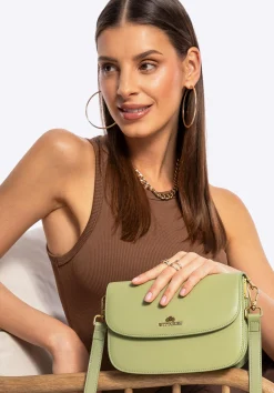 Damska crossbody ze skóry naturalnej pistacjowa>WITTCHEN Online