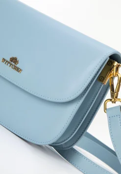 Damska crossbody ze skóry naturalnej niebieska><noscript><img width=