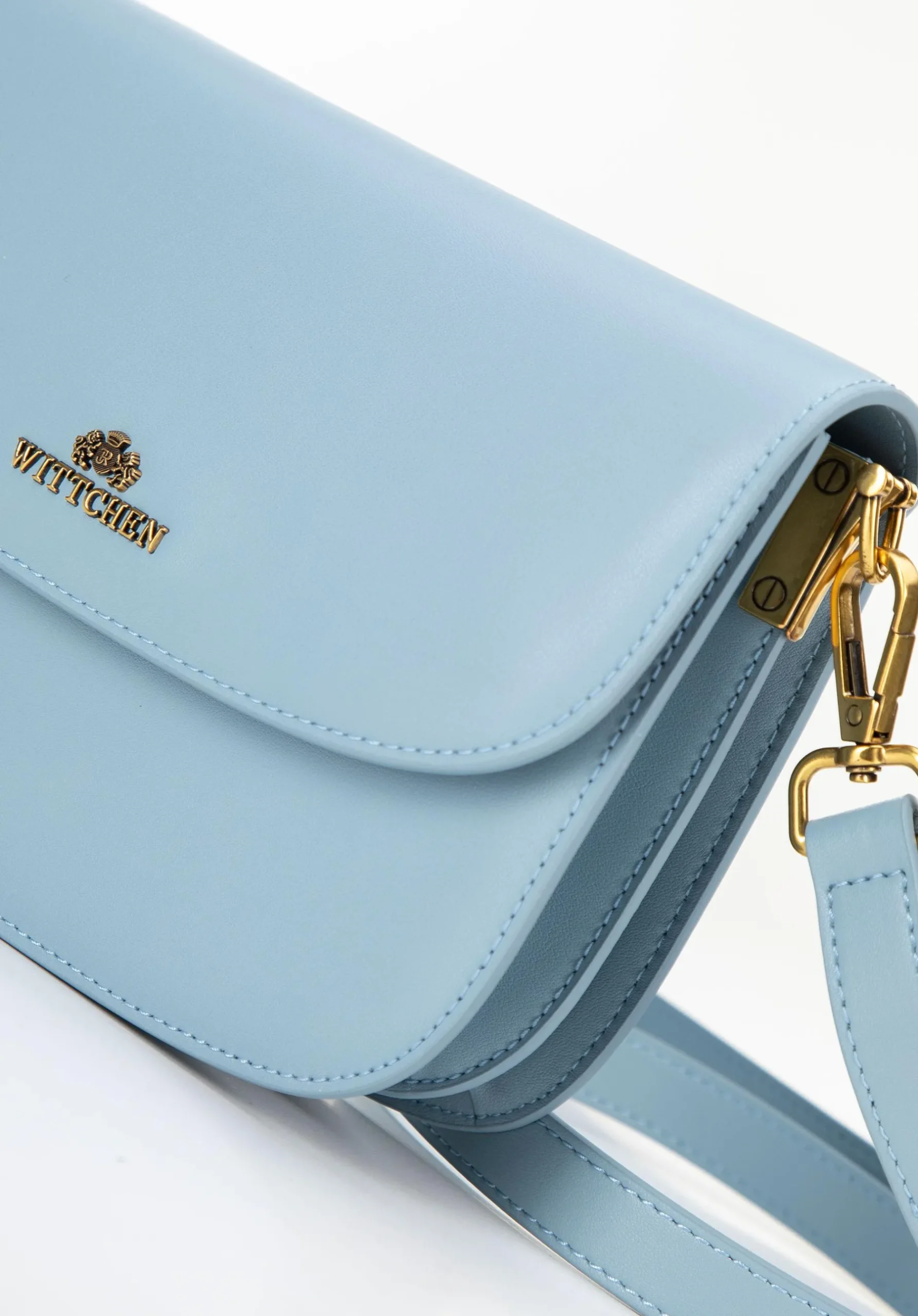 Damska crossbody ze skóry naturalnej niebieska>WITTCHEN New