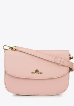 Damska crossbody ze skóry naturalnej różowa>WITTCHEN New