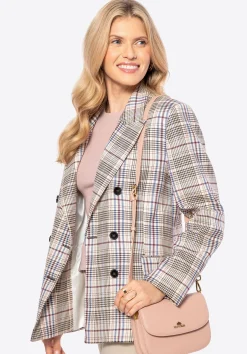 Damska crossbody ze skóry naturalnej różowa>WITTCHEN New