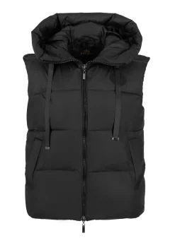Damska kamizelka oversize pikowana czarna><noscript><img width=