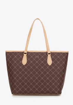 Damska shopperka w monogram brązowa><noscript><img width=