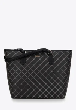 Damska shopperka w monogram czarna>WITTCHEN Sale