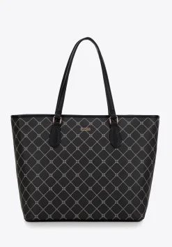 Damska shopperka w monogram czarna><noscript><img width=