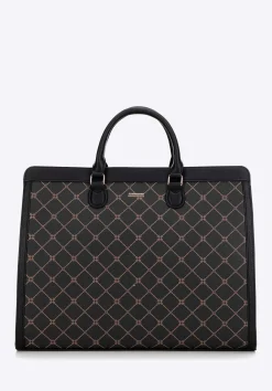 Damska shopperka z etui na laptopa czarna>WITTCHEN Sale