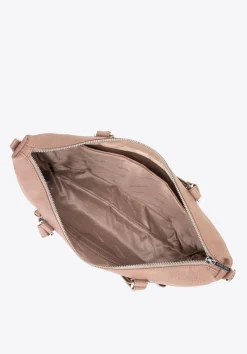 Damska torba na laptopa 15" ze skóry z chwostem beżowa><noscript><img width=