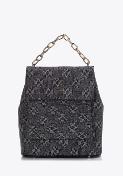 Damski plecak dżinsowy w monogram z etui>WITTCHEN Clearance