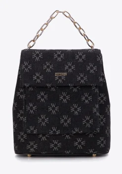 Damski plecak dżinsowy w monogram z etui>WITTCHEN Best