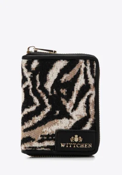 Damski portfel wzorzysty na suwak mini>WITTCHEN Fashion