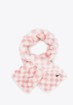 Damski szal ze sztucznego futerka w kratkę>WITTCHEN Fashion