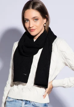 Damski szalik o splocie w karo>WITTCHEN Hot