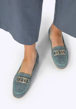 Damskie mokasyny ze skóry na płaskim obcasie e>WITTCHEN Fashion