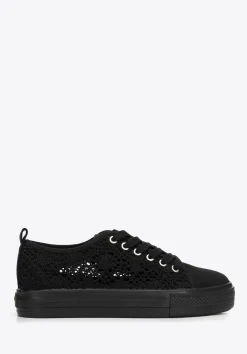 Damskie sneakersy ażurowe czarne>WITTCHEN Best