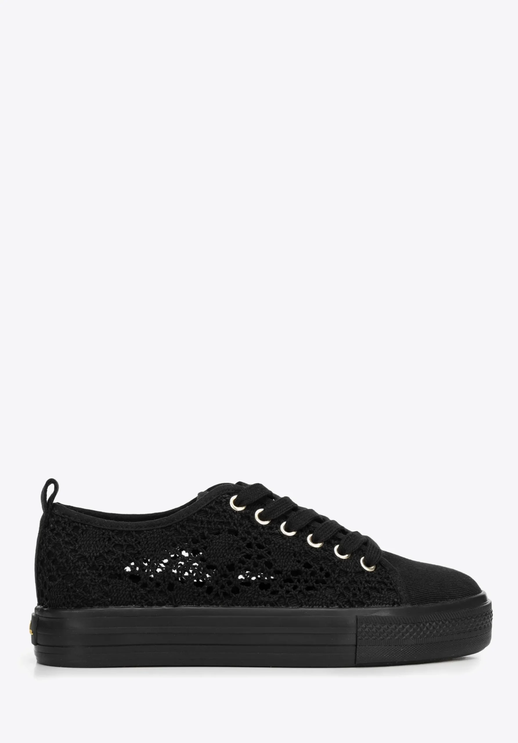 Damskie sneakersy ażurowe czarne>WITTCHEN Best