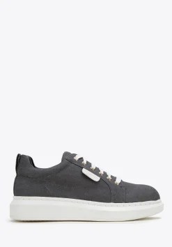 Damskie sneakersy dżinsowe na platformie ciemny szare>WITTCHEN Clearance