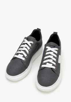 Damskie sneakersy dżinsowe na platformie ciemny szare>WITTCHEN Clearance