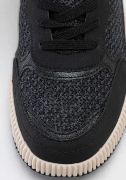 Damskie sneakersy na grubej platformie czarne><noscript><img data-lazyloaded=
