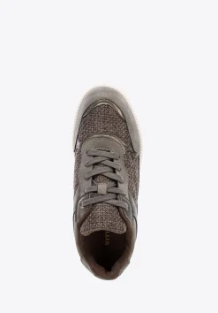 Damskie sneakersy na grubej platformie szaro - brązowe><noscript><img data-lazyloaded=