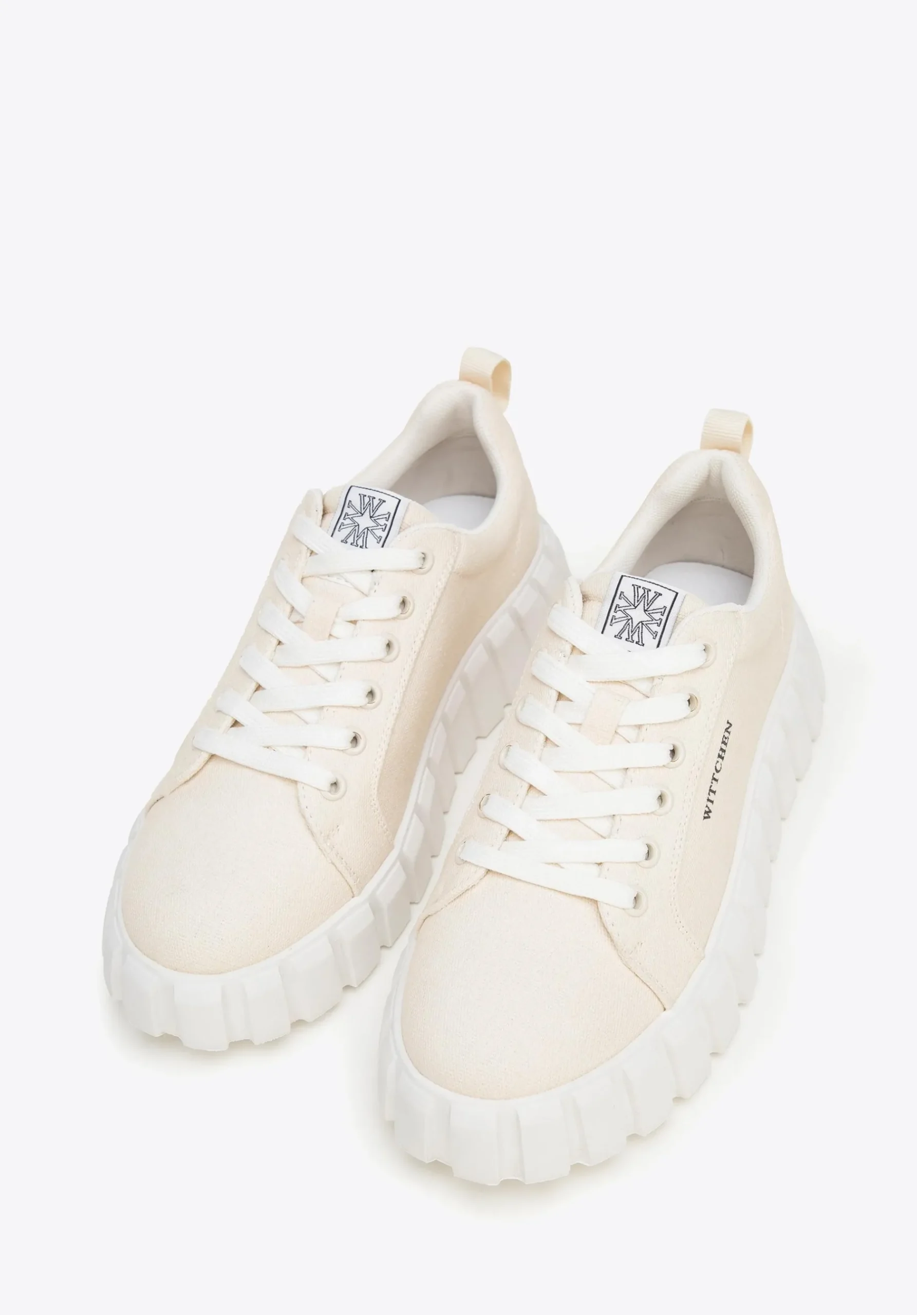 Damskie sneakersy na platformie jasny beż>WITTCHEN Best