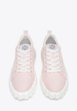 Damskie sneakersy na platformie różowe><noscript><img data-lazyloaded=