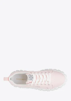 Damskie sneakersy na platformie różowe><noscript><img data-lazyloaded=