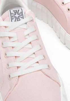 Damskie sneakersy na platformie różowe><noscript><img data-lazyloaded=