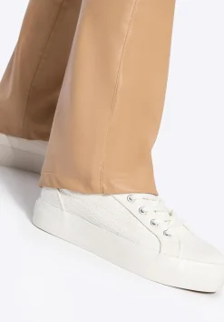 Damskie sneakersy na platformie kremowe>WITTCHEN Best
