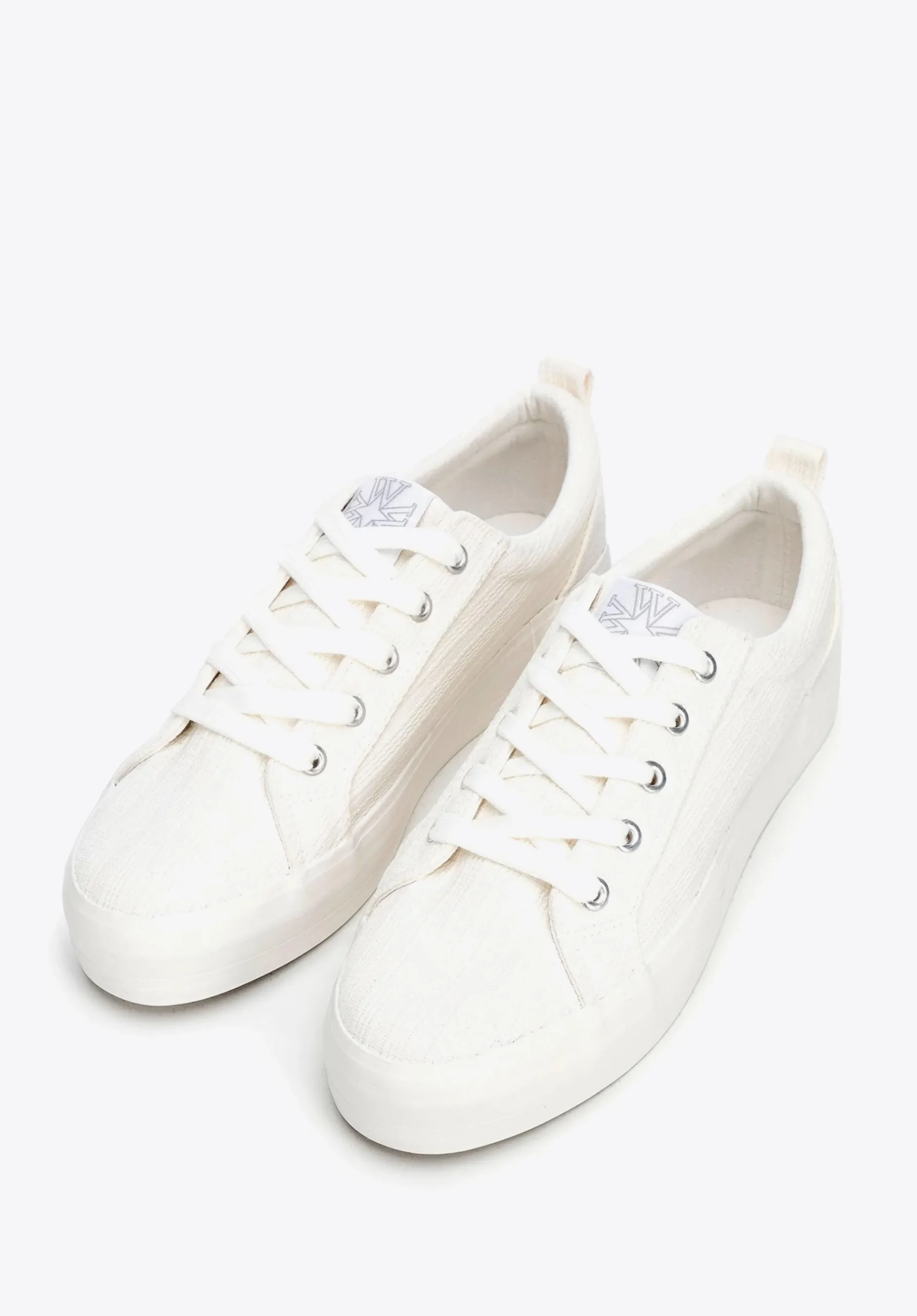 Damskie sneakersy na platformie kremowe>WITTCHEN Best