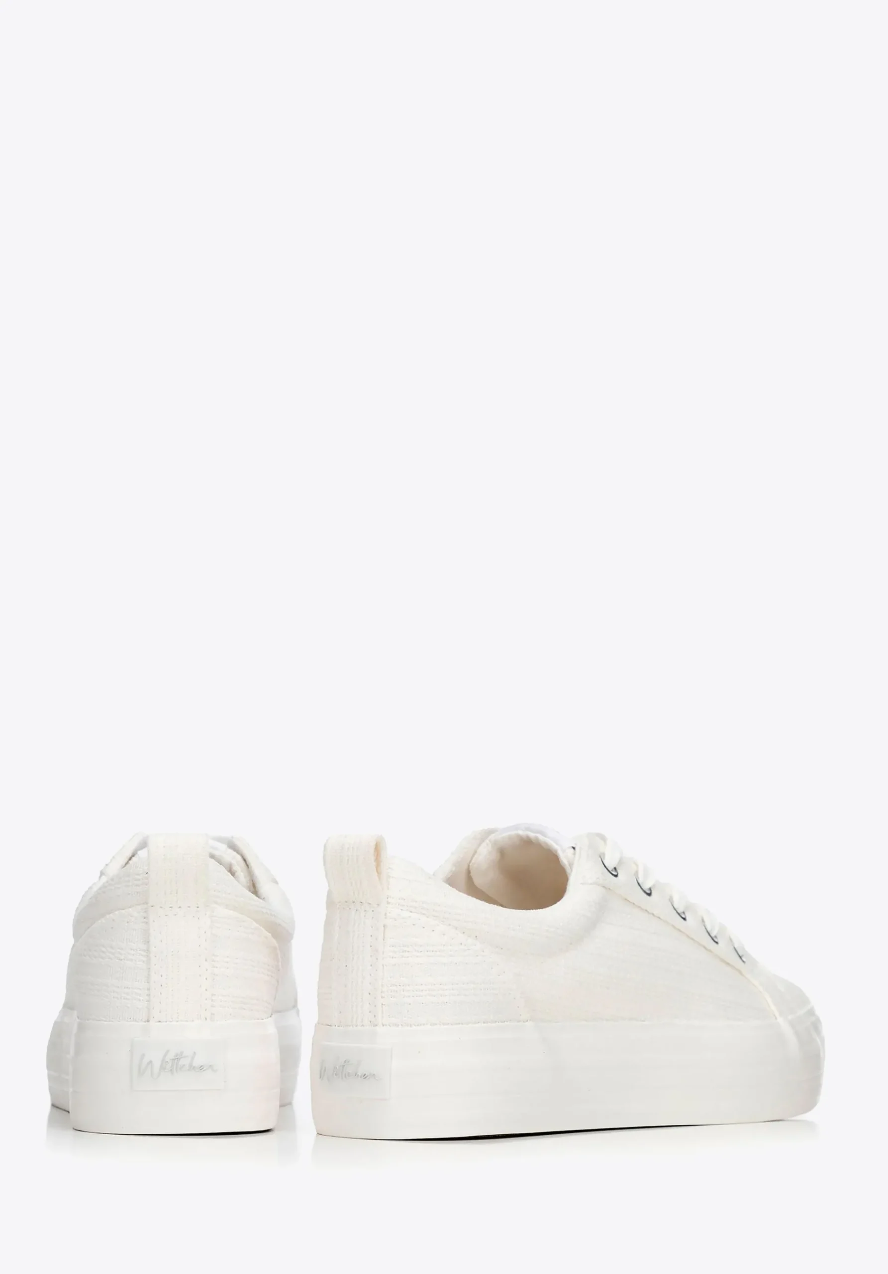 Damskie sneakersy na platformie kremowe>WITTCHEN Best