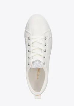Damskie sneakersy na platformie kremowe><noscript><img data-lazyloaded=