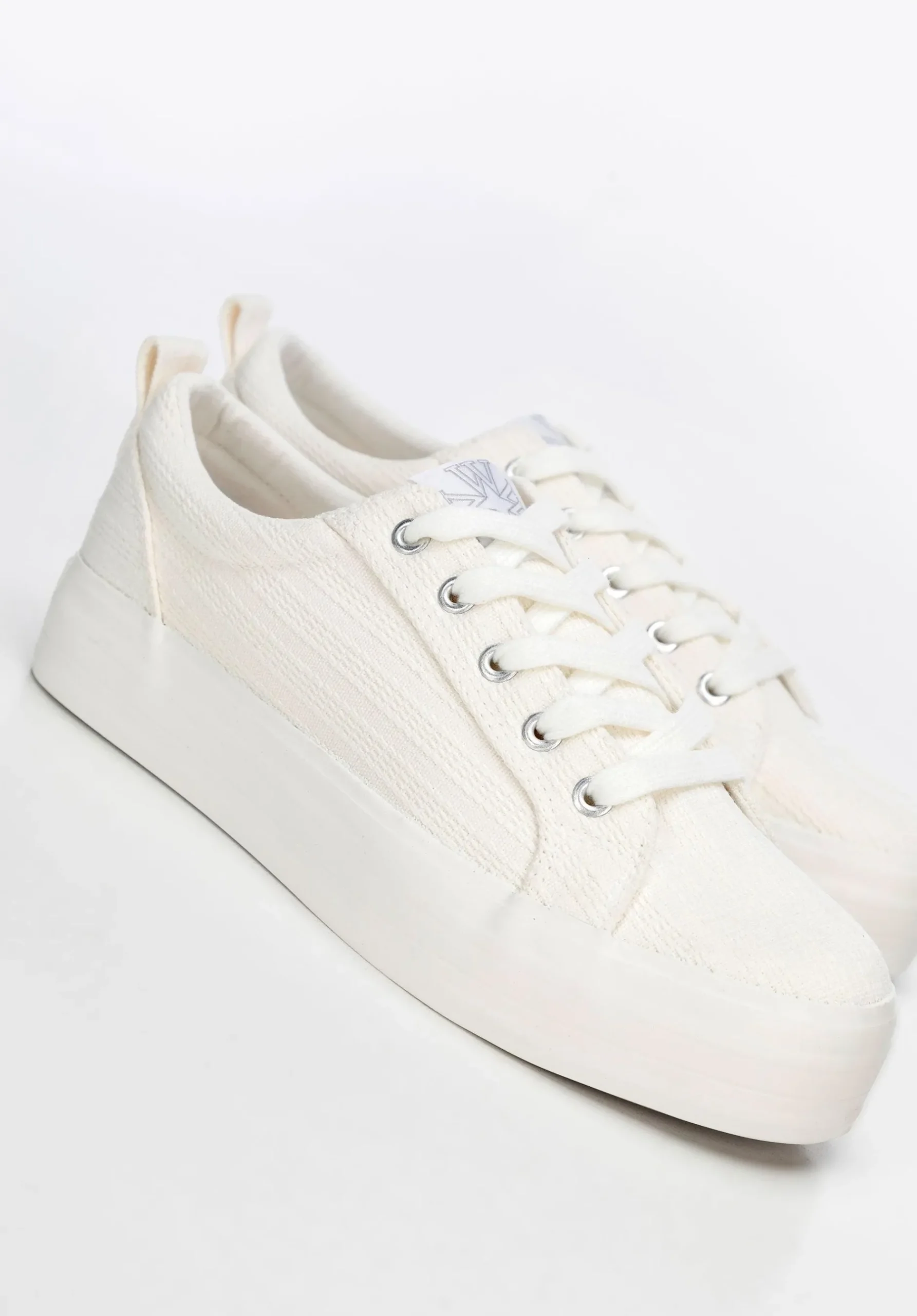 Damskie sneakersy na platformie kremowe>WITTCHEN Best