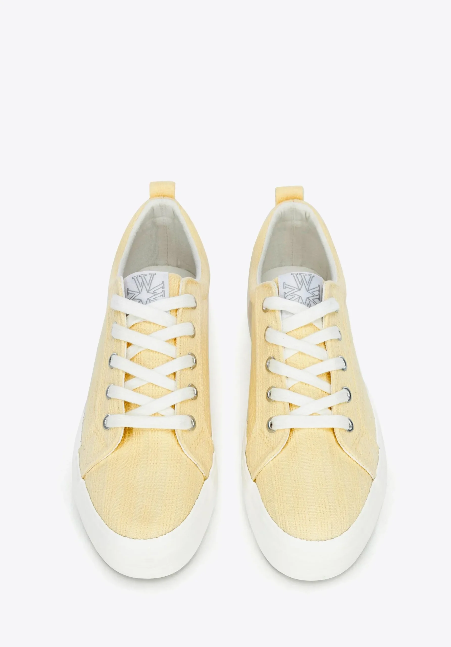 Damskie sneakersy na platformie żółte>WITTCHEN Outlet
