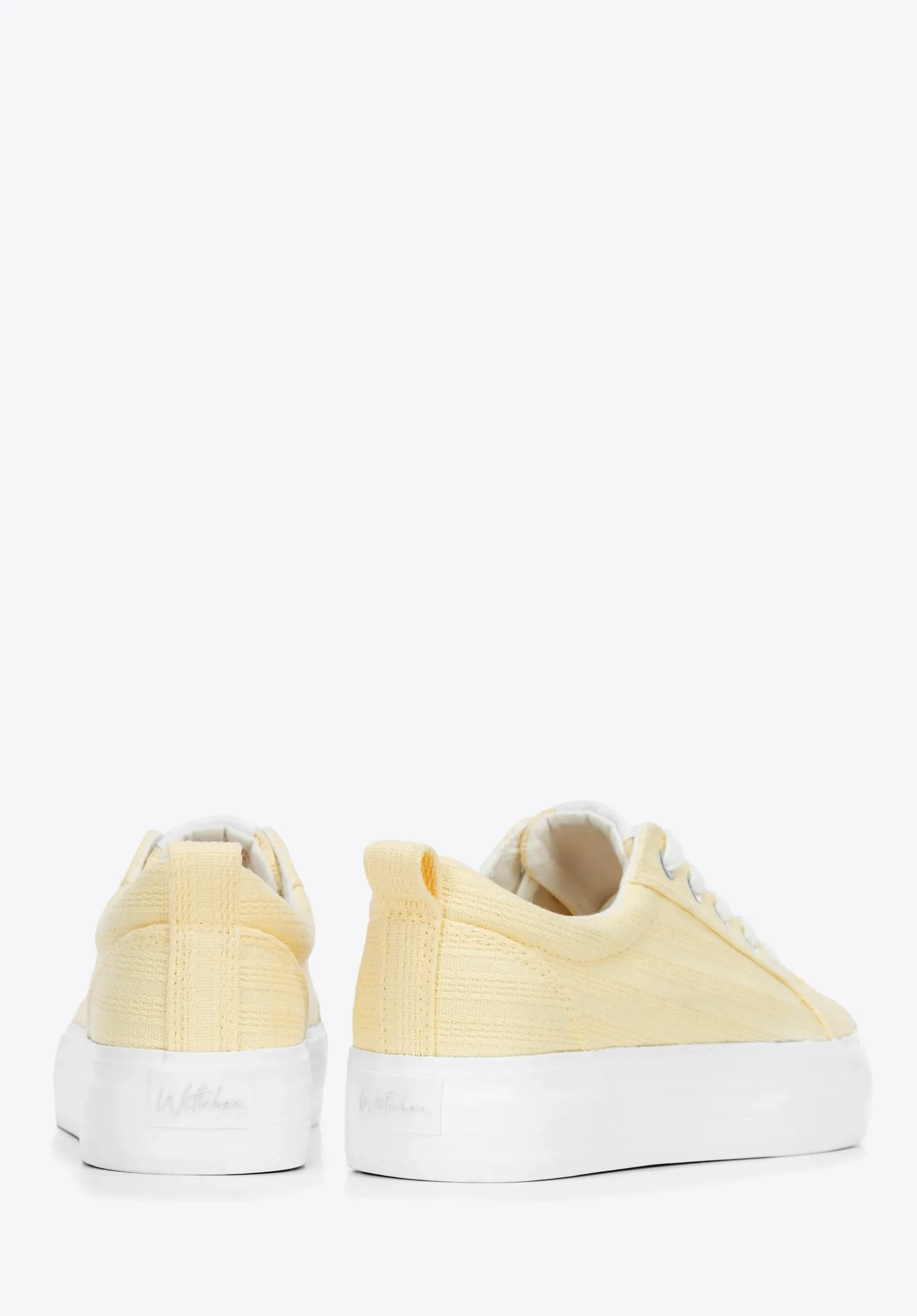Damskie sneakersy na platformie żółte>WITTCHEN Outlet