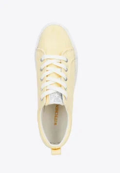 Damskie sneakersy na platformie żółte><noscript><img data-lazyloaded=