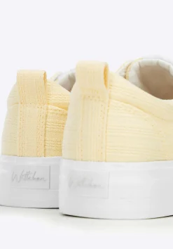 Damskie sneakersy na platformie żółte><noscript><img data-lazyloaded=