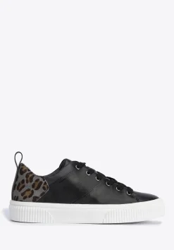 Damskie sneakersy skórzane z wzorem w cętki czarne>WITTCHEN Hot