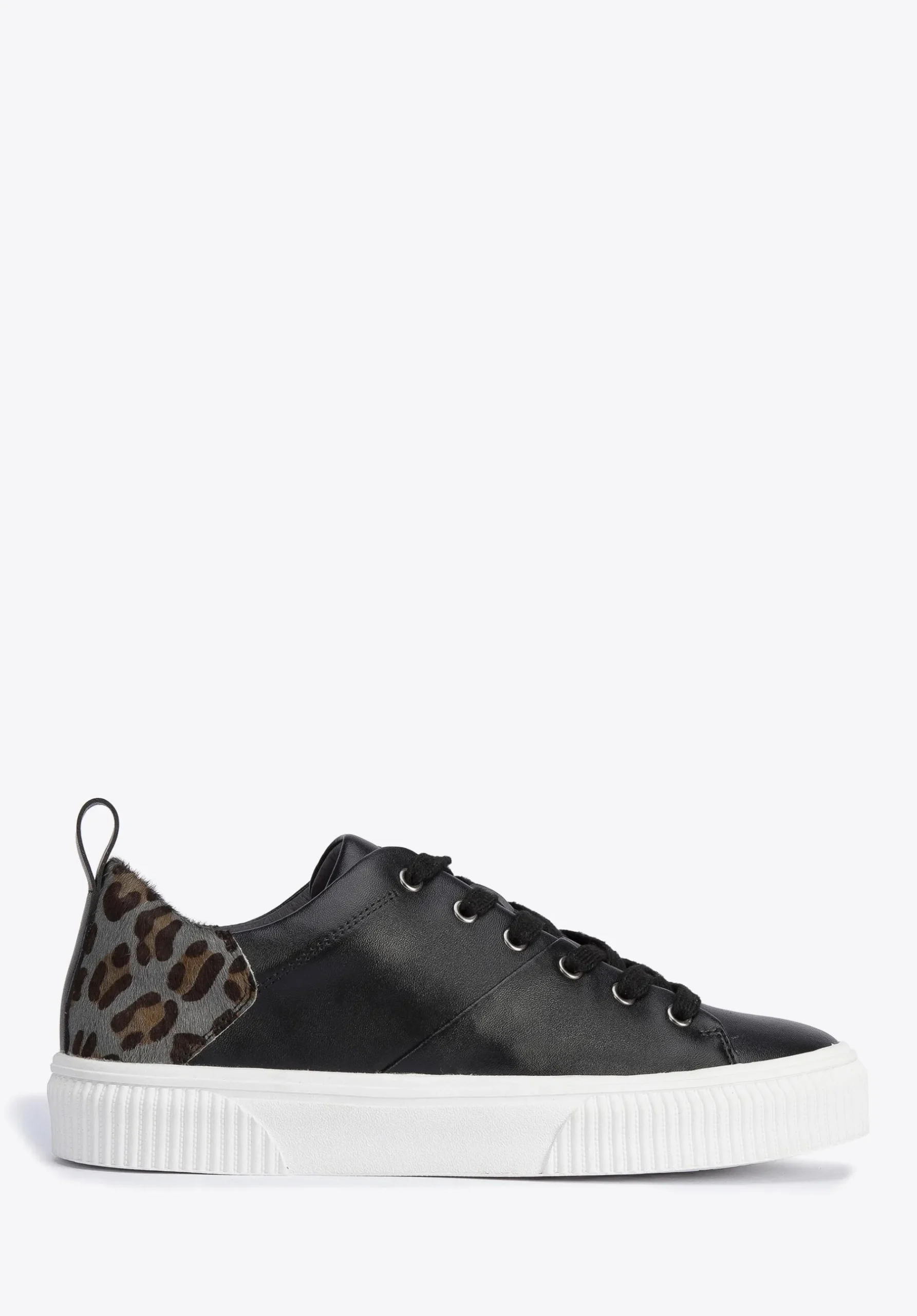 Damskie sneakersy skórzane z wzorem w cętki czarne>WITTCHEN Hot
