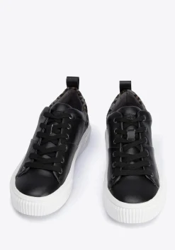 Damskie sneakersy skórzane z wzorem w cętki czarne>WITTCHEN Hot