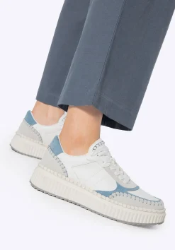 Damskie sneakersy z ekoskóry i skóry zamszowej e>WITTCHEN Fashion